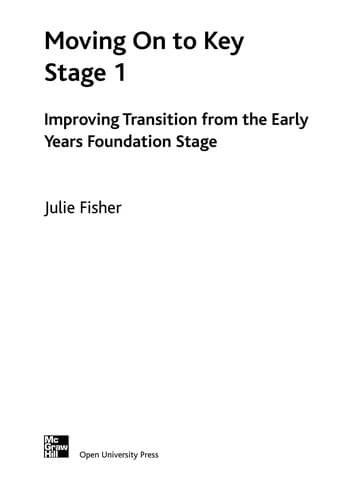 Tapa de Moving on to key stage 1