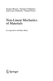 Tapa de Non-linear mechanics of materials