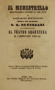 Tapa de Il menestrello
