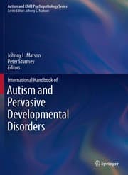 Tapa de International handbook of autism and pervasive developmental disorders