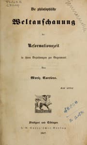 Tapa de Die philosophische Weltanschauung der Reformationszeit