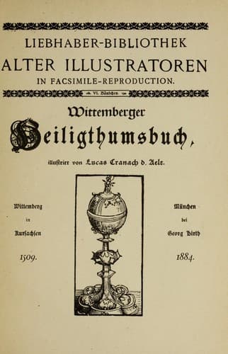 Tapa de Wittemberger Heiligthumsbuch
