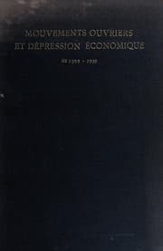 Tapa de Mouvements ouvriers et depression economique de 1929 a 1930