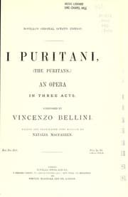 Tapa de I puritani =