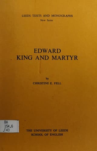 Tapa de Edward, king and martyr