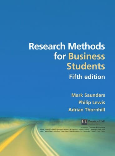 Tapa de Research methods for business students