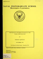 Tapa de The political situation in Paraguay two years after the coup