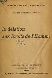 Tapa de Cahiers de la quinzaine