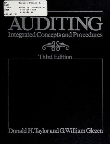 Tapa de Auditing, integrated concepts and procedures