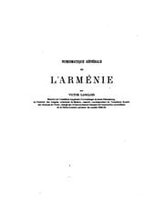 Tapa de Numismatique générale de l'Arménie
