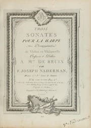Tapa de Trois sonates pour la harpe