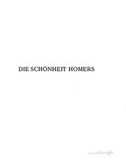 Tapa de Die Schönheit Homers