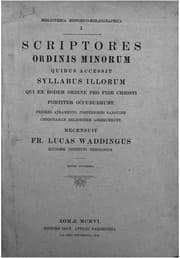 Tapa de Scriptores Ordinis Minorum