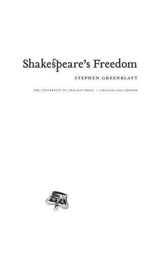 Tapa de Shakespeare's freedom