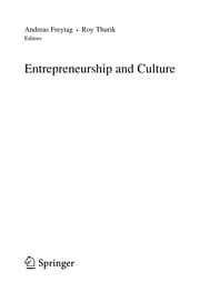 Tapa de Entrepreneurship and Culture