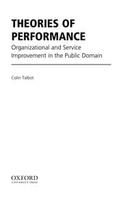 Tapa de Theories of performance
