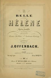 Tapa de La belle Hélene