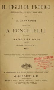 Tapa de Il figliuol prodigo