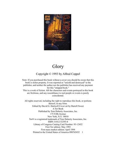 Tapa de Glory