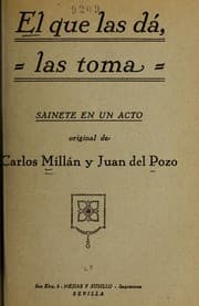 Tapa de El Que las da , las toma