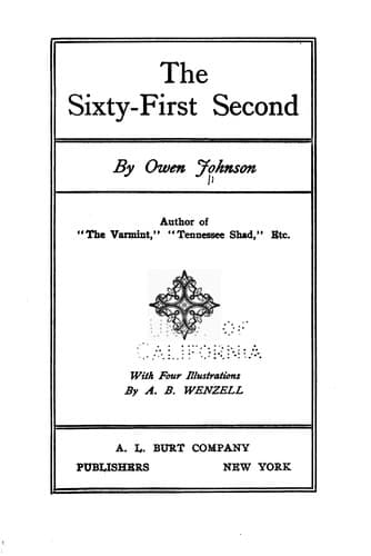 Tapa de The sixty-first second
