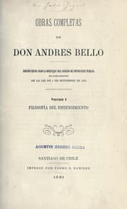 Tapa de Obras completas de don Andrés Bello