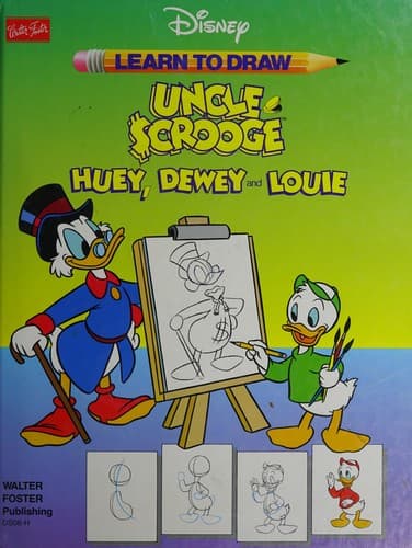 Tapa de Uncle Scrooge & Huey, Dewey & Louie (Disney Learn to Draw Series)