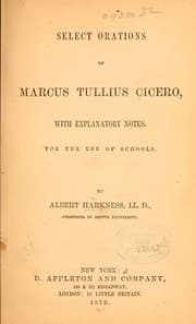 Tapa de Select orations of Marcus Tullius Cicero, with explanatory notes ...