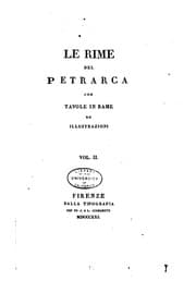 Tapa de Le rime del Petrarca