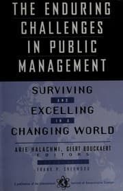 Tapa de The Enduring challenges in public management