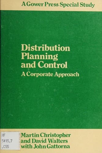 Tapa de Distribution planning and control