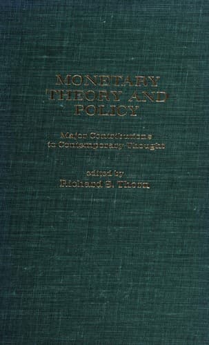 Tapa de Monetary theory and policy