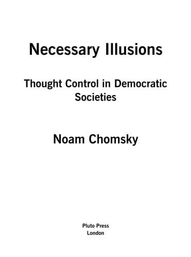 Tapa de Necessary Illusions