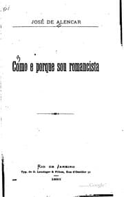 Tapa de Como e porque sou romancista
