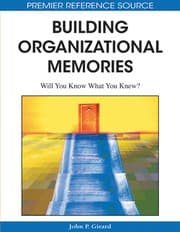 Tapa de Building organizational memories
