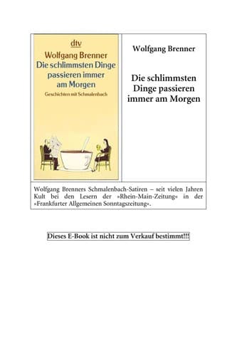 Tapa de Die schlimmsten Dinge passieren immer am Morgen