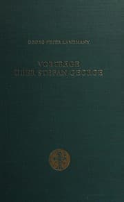 Tapa de Vorträge über Stefan George