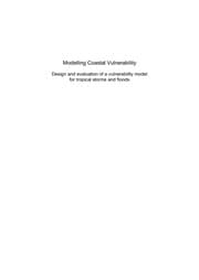 Tapa de Modelling coastal vulnerability