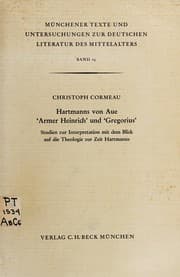 Tapa de Hartmanns von Aue 'Armer Heinrich' und 'Gregorius'