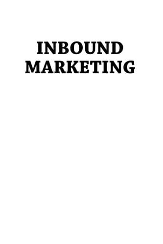 Tapa de Inbound marketing