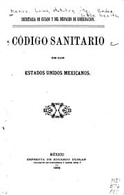 Tapa de Código sanitario de los Estados Unidos Mexicanos