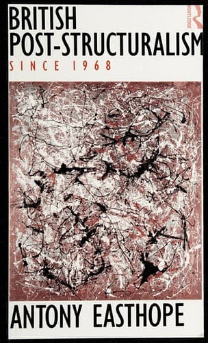 Tapa de British post-structuralism since 1968