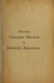 Tapa de Memoria liturgiae Slavicae in dioecesi Auxerensi
