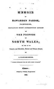 Tapa de A memoir of Hawarden parish, Flintshire, containing short introductory notices of the princes of North Wales