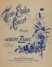 Tapa de Trois etudes de concert