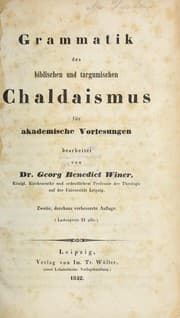 Tapa de Grammatik des biblischen und targumischen chaldaismus