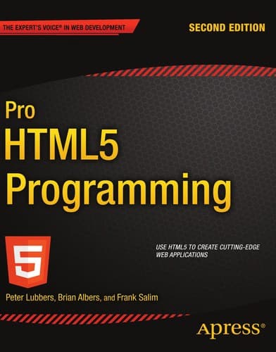 Tapa de Pro HTML5 programming
