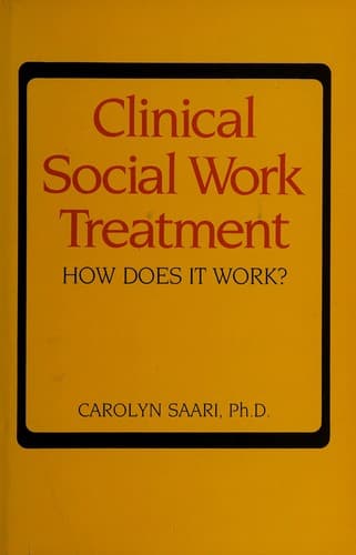 Tapa de Clinical social work treatment