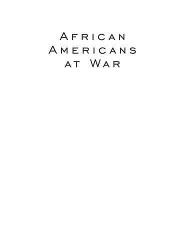 Tapa de African Americans at war