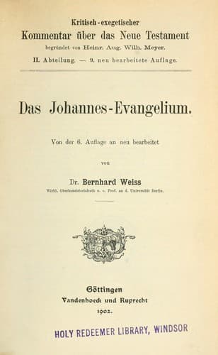 Tapa de Das Johannes-Evangelium